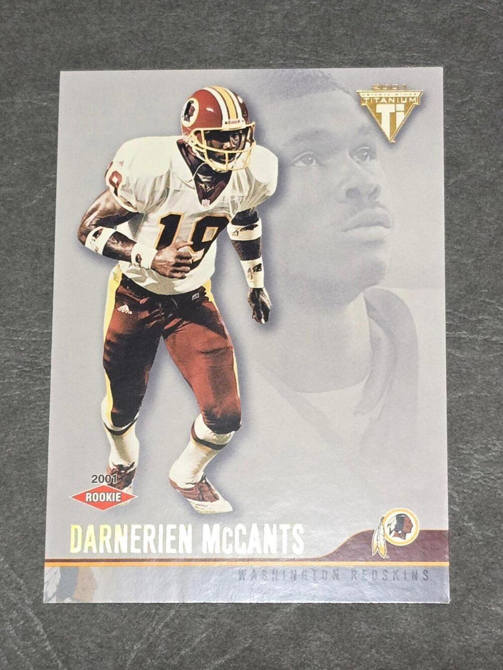 2001 Titanium Retail #207 Darnerien McCants Rookie Football Card